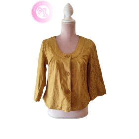 Indiska mintás blézer