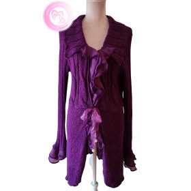 B.Young lila fodros kardigán