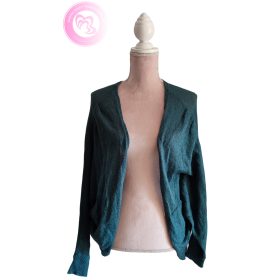 Petrolkék kötött kardigán 