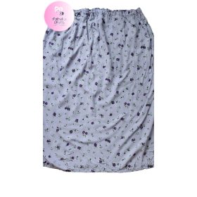 Lila virágos nagy méretű szoknya