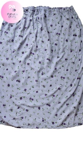 Lila virágos nagy méretű szoknya