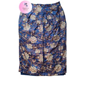 Selyem hatású hímzett szoknya