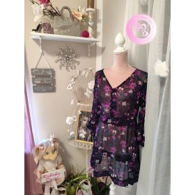 Think Positive virágos áttetsző felső