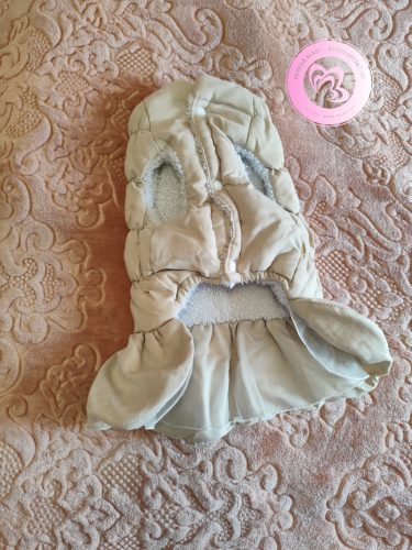 Bézs masnis béléses kutyaruha