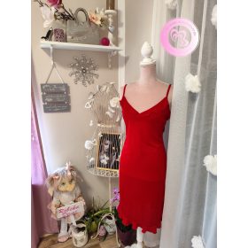 ING alul fodros piros ruha