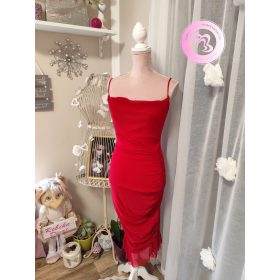 PrettyLittleThing bordó ruha