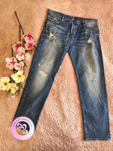 Slim & Denim szaggatott férfi farmernadrág