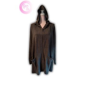 Canda kötött kapucnis kardigán