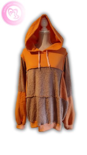 Shein kapucnis bő fazonú pulóver