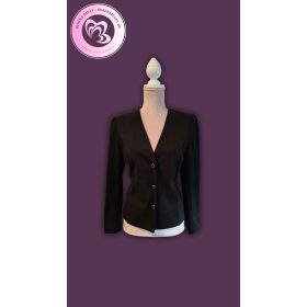 Fekete gombos elegáns blézer