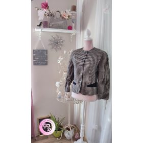 Sandy pepita mintás blézer