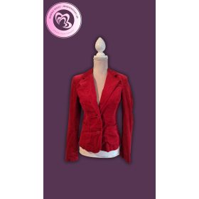 Cubus piros kordbársony blézer
