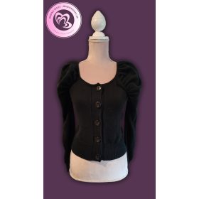 Indiska kötött gombos blézer